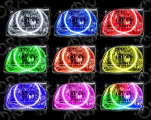 Toyota Tacoma Headlight Halo Kit - ORACLE Lighting - LED - Red - `01-`04